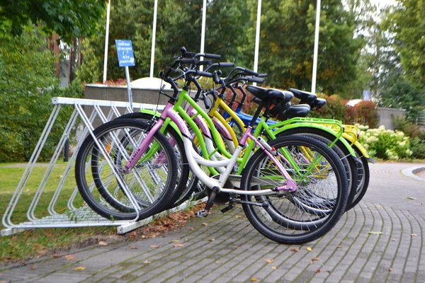 自転車用駐車場 — ストック写真