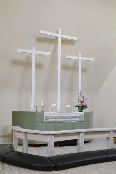 Altar der Kirche der drei Kreuze — Stockfoto