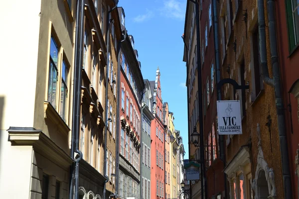 Stockholm cental kesiminde sokak — Stok fotoğraf