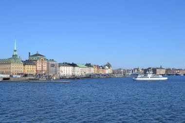 Stockholm 'de eski bir kasaba, İsveç.