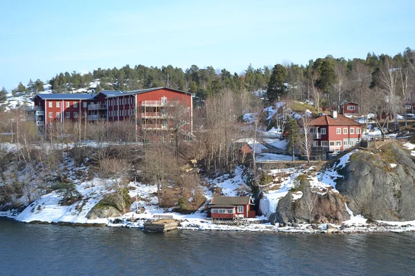 Stockholm eteklerinde yerleşim alanı — Stok fotoğraf