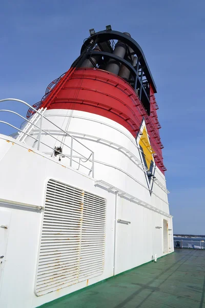 Pipe of cruise ferry — Stock Photo, Image