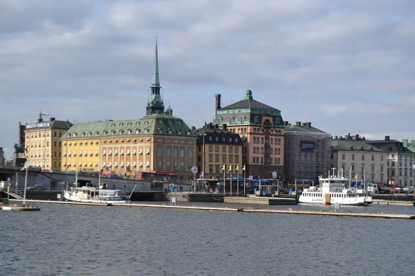 Stockholm 'de eski bir kasaba, İsveç