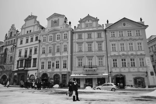 Prag'ın merkezi Street — Stok fotoğraf