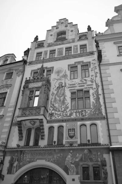 在布拉格市中心的老建筑 — 图库照片