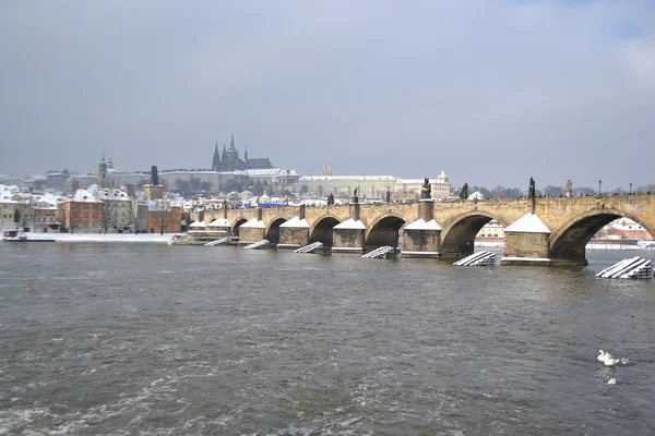 Praga y el río Moldava —  Fotos de Stock