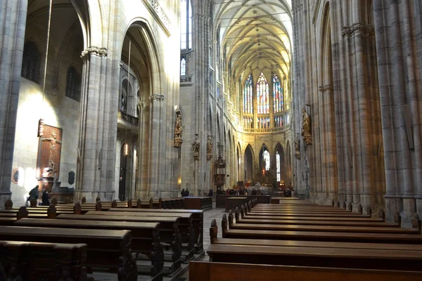 Inre av St vitus cathedral — Stockfoto