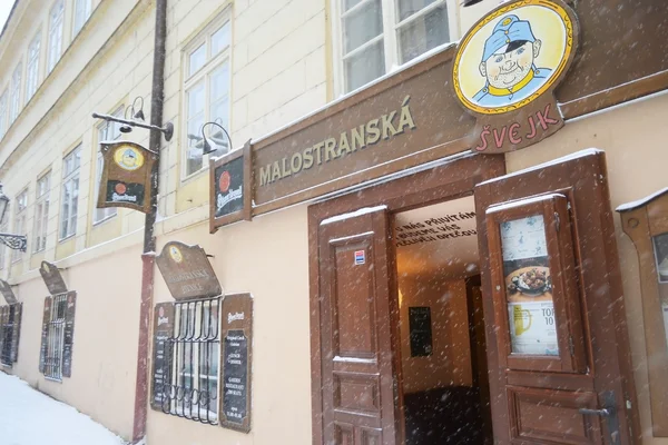 Restauran Malostranska Pivnice en Praga — Foto de Stock