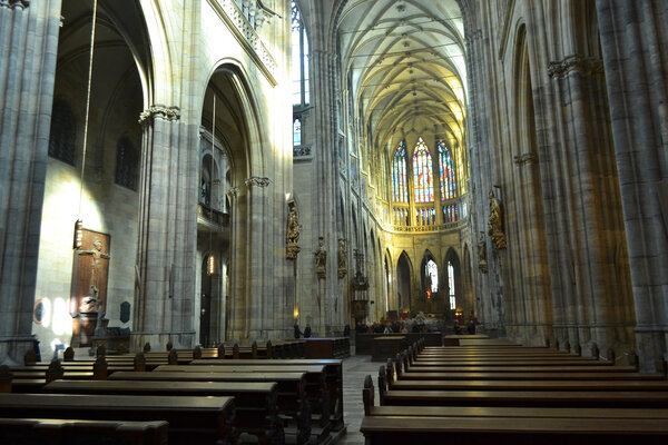 Interior of St. Vitus cathedral