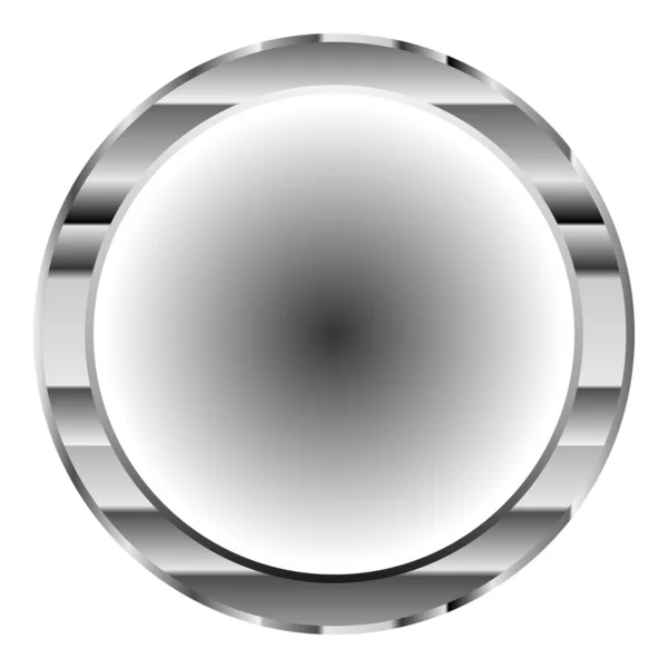 Metal button — Stock Vector