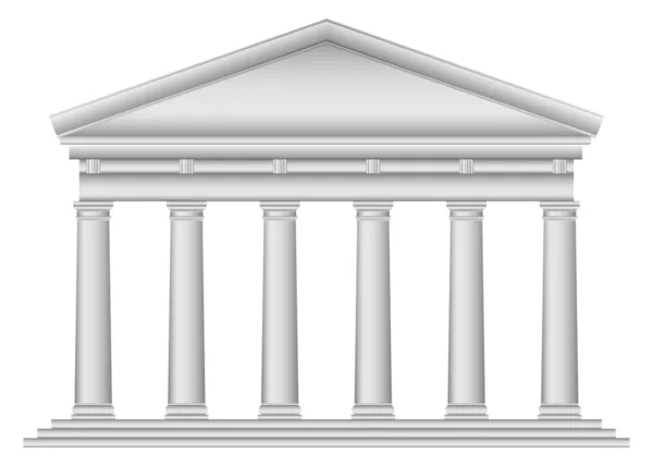 Toscaanse Romeinse tempel — Stockvector