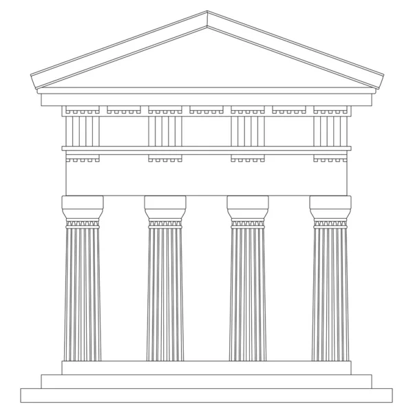 Доричного храм — стоковий вектор