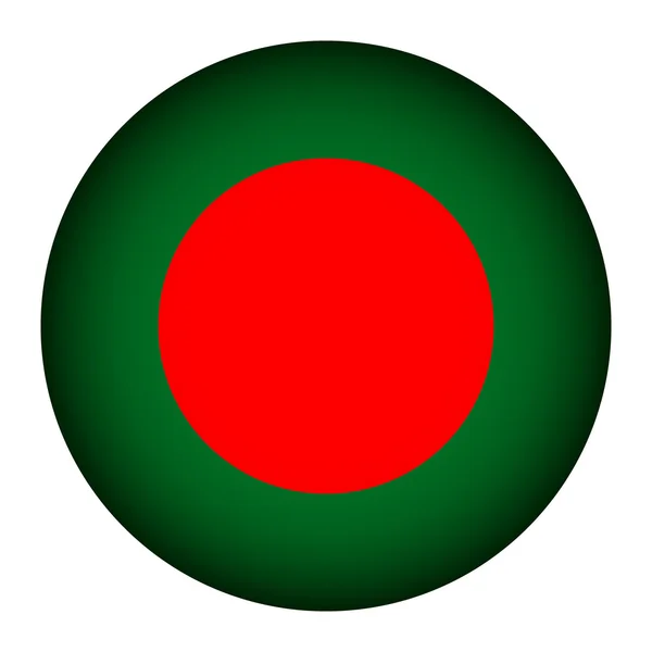 Botão bandeira de Bangladesh . — Vetor de Stock