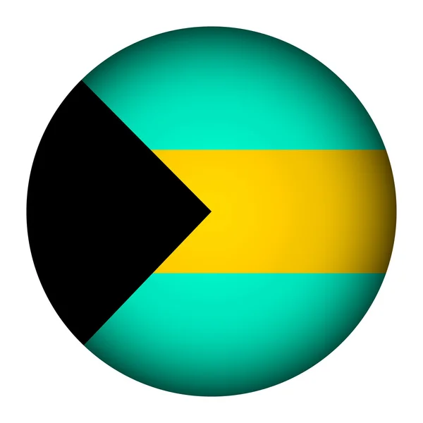 Багамская кнопка флага . — стоковый вектор