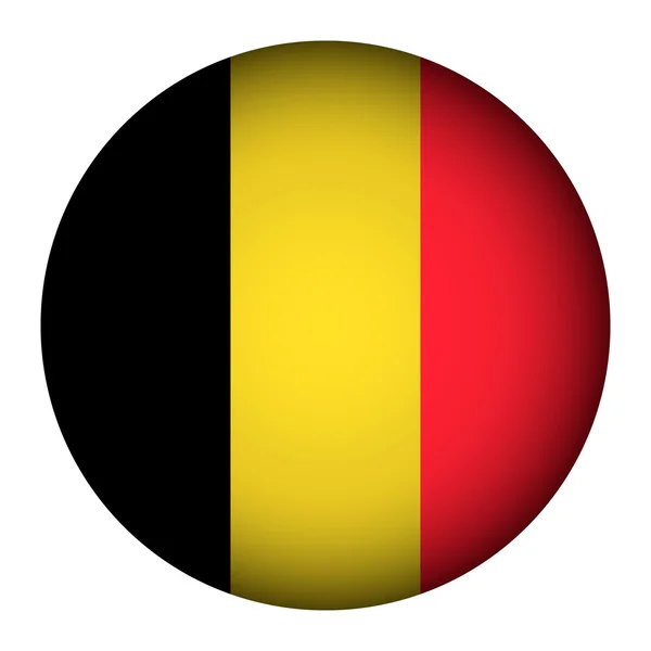 Botão bandeira bélgica . —  Vetores de Stock