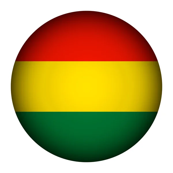 Bolivia flagga knappen. — Stock vektor