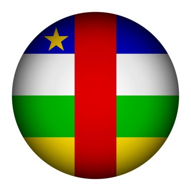Orta Afrika Cumhuriyeti bayrağı düğmesi.