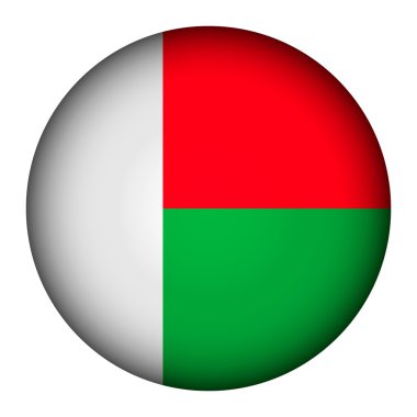 Madagaskar bayrağı düğmesi.