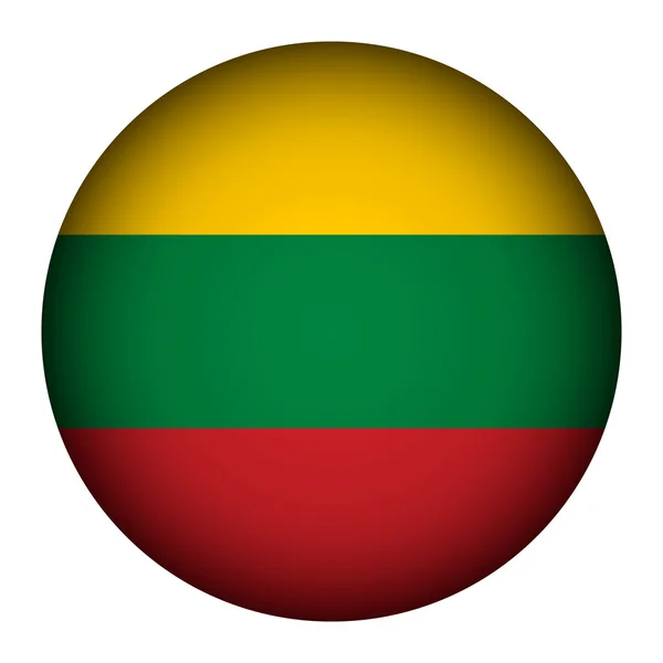 Buton steag Lituania . — Vector de stoc