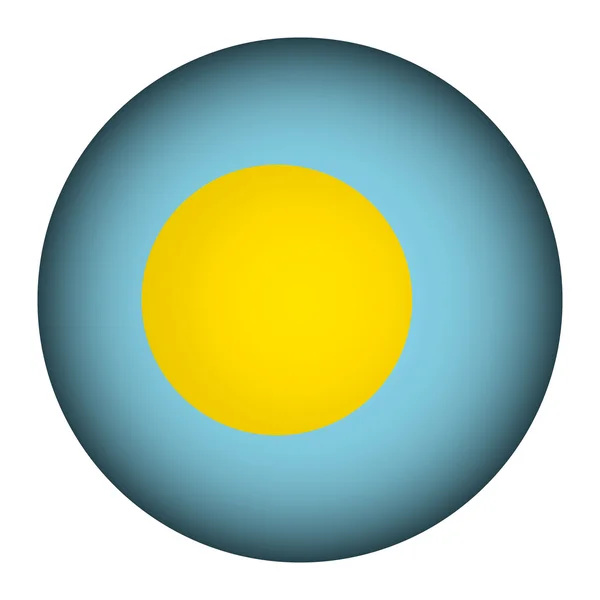 Κουμπί "σημαία" Παλάου. — Διανυσματικό Αρχείο