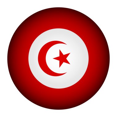 Tunus bayrağı düğmesi.