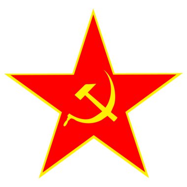 Communist red star clipart