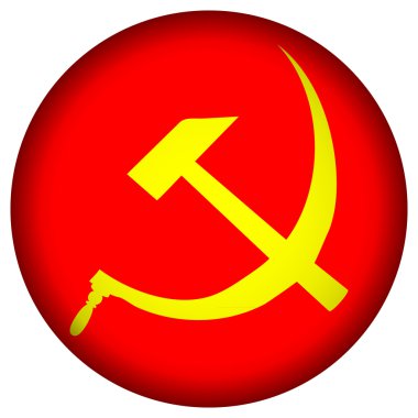 Sovyetler Birliği bayrağı düğmesi.