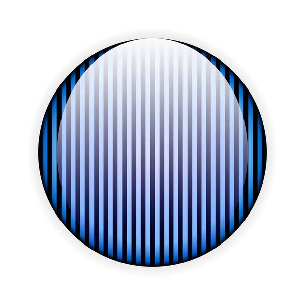 Blue glass button — Stock Vector