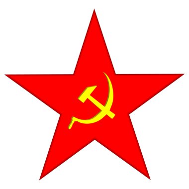 Communist red star clipart