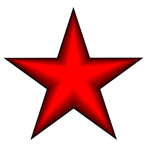 Komunistické rudá hvězda — Stockový vektor