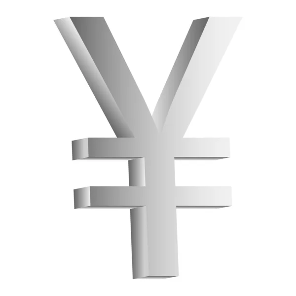 Icona simbolo Yen — Vettoriale Stock