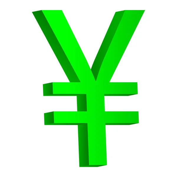 Ícone de símbolo de iene — Vetor de Stock