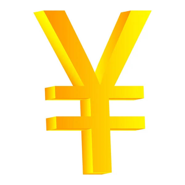 Yen symbol icon — Stock Vector