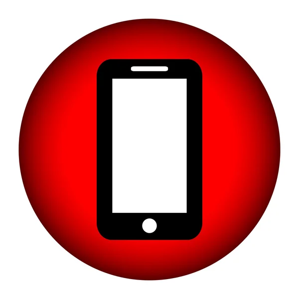 Telefon ikon gomb — Stock Vector