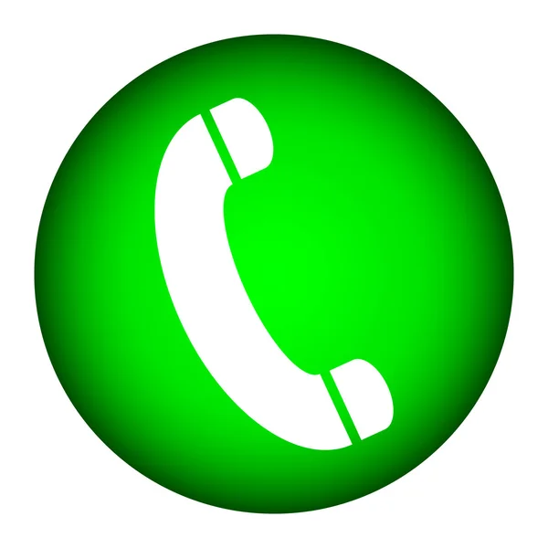 Pulsante icona telefono — Vettoriale Stock