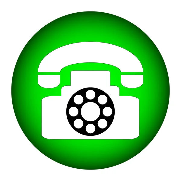 Pulsante icona telefono — Vettoriale Stock