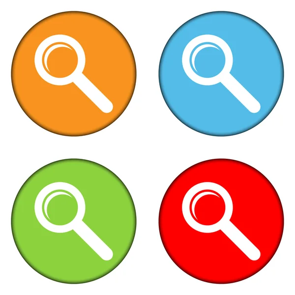 Search buttons set — Stock Vector
