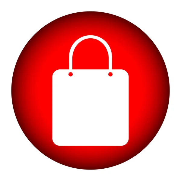 Κουμπί τσάντα για ψώνια — Διανυσματικό Αρχείο
