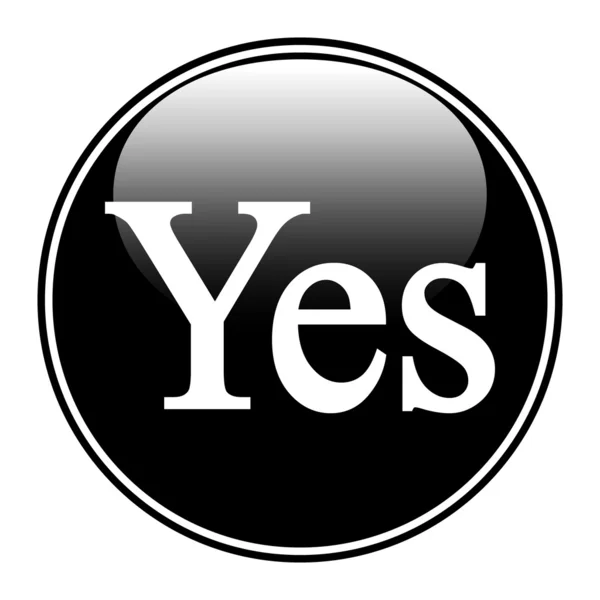Yes-knappen — Stock vektor