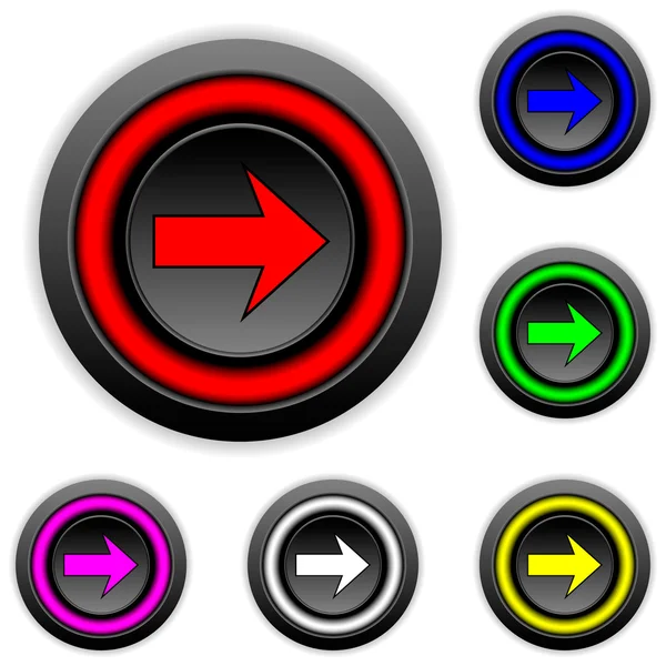 Arrow sign buttons set — Stock Vector