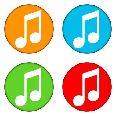 müzik düğme kümesi