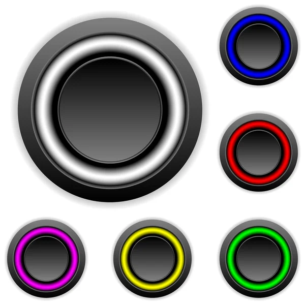 Empty buttons set — Stock Vector