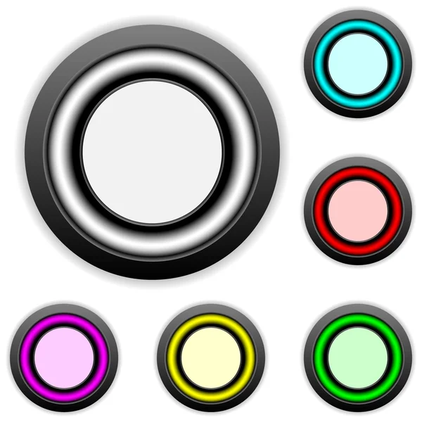 Empty buttons set — Stock Vector
