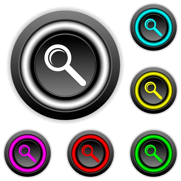 Search buttons set — Stock Vector