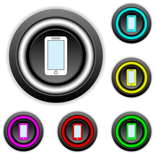 Phone buttons set — Stock Vector