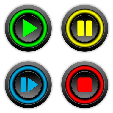 oyun, Duraklat, durdur, ön düğme kümesi