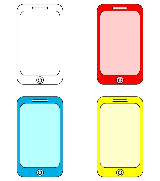 Phone icons set — Stock Vector