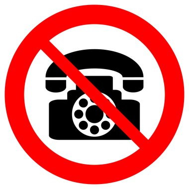 telefon vektör iz yok