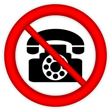 telefon vektör iz yok