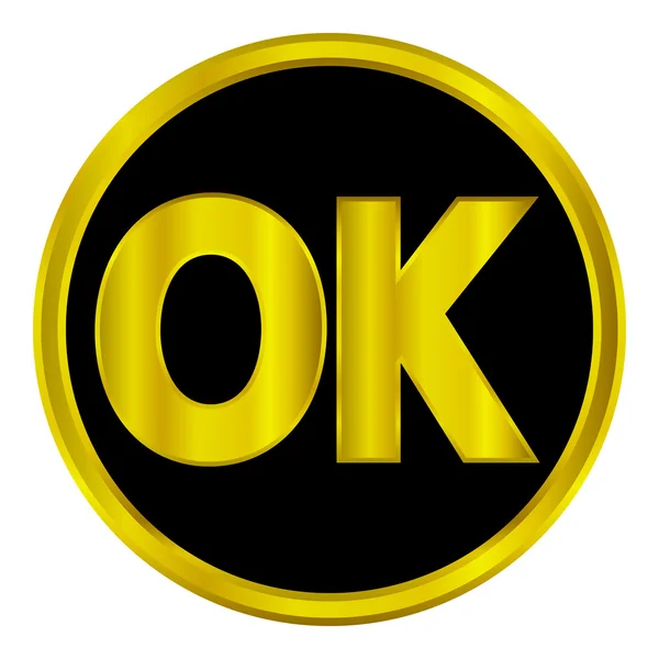 Botón Ok — Archivo Imágenes Vectoriales